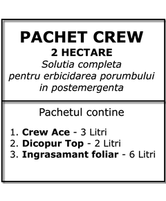 Pachet Crew Ace - 2ha  pachet erbicid si hrana complet pentru porumb, Alege ambalajul dorit: 2 Hectare