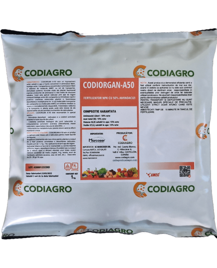Codiorgan A-50 1kg, ingrasamant solid, solubil in apa si foarte concentrat in aminoacizi liberi, 2 image