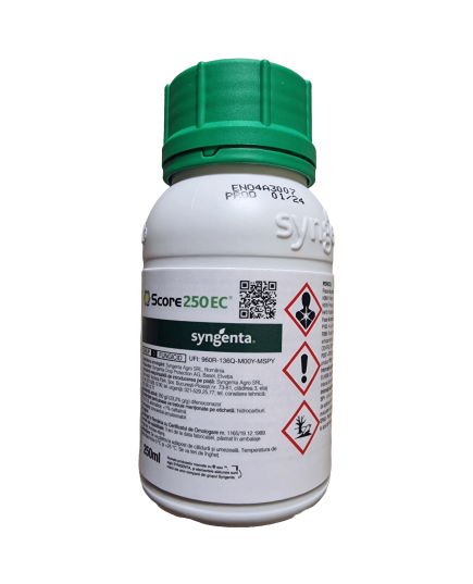 Score 250EC 250ml fungicid sistemic contra Monilioza, Putregaiul cenusiu, Patarea frunzelor, Rapan, Fainarea, Basicarea frunzelor, Cercosporioza, Alternarioza