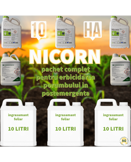 Pachet Nicorn - 10ha pachet erbicid si hrana complet pentru porumb, Alege ambalajul dorit: Pachet Nicorn 10HA