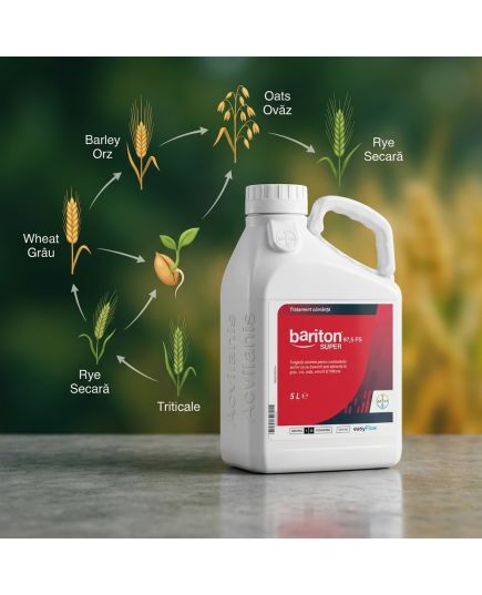 Bariton Super 97.5FS 5L fungicid sistemic, tratament seminte Grau, Orz, Ovaz, Secara si Triticale, 3 image