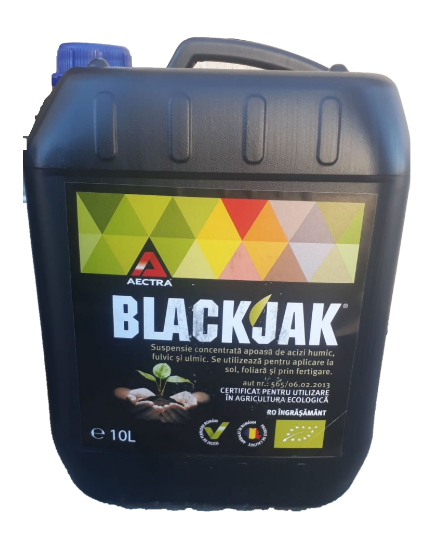 BlackJak 10L Biostimulator pe bază de acizi humici 100% naturali, Alege ambalajul dorit: 10 litri