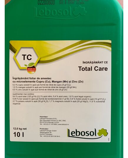 Lebosol TC 10L ingrasamant foliar made in Germany, Alege ambalajul dorit: Total Care Lebosol