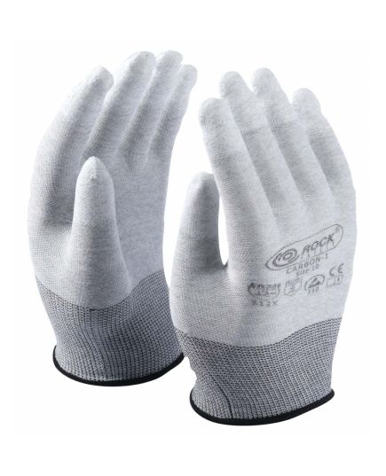 Mănuși Antistatice CARBON 1F ESD | Palmiere PU | Mănuși cu Fibre de Carbon, Alege ambalajul dorit: 1 pereche, 2 image