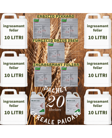 Pixxaro Super Plus Extra 16-20ha pachet tehnologic cereale foliar și tratament fungic inclus, Alege ambalajul dorit: Pixxaro+Foliar+Fungicid